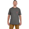 Product Image of GRIDIRON Pocket T-Shirt - Short Sleeve Gray (3XL) 605G-3X