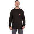 Product Image of GRIDIRON Pocket T-Shirt - Long Sleeve Black (Medium) 606B-M