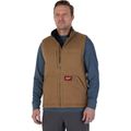Product Image of GRIDIRON Sherpa-Lined Vest - Brown (3XL) 801BR-3X