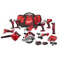 Product Image of M18 Drill/Driver, Impact Driver, Impact Wrench, Circ Saw, Angle Drill, Grinder, Light, HACKZALL Saw Kit