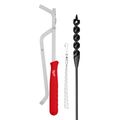 Product Image of 9/16" x 54" Flexible Cable Auger Bit (3 Piece)