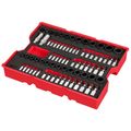 Product Image of 77 Piece 1/4" & 3/8" Drive Metric, SAE & TORX Socket Set w/ Tray for PACKOUT Drawers, 48-22-0152