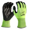 Product Image of High Visibility Cut Level 4 Polyurethane Dipped Gloves (L)
