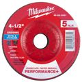 Product Image of 4-1/2" x 1/4" x 7/8" Performance & Metal Grinding Wheel - Type 27 (5 Pack)