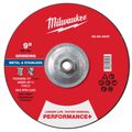 Product Image of 9" x 1/4" x 5/8"-11 Performance & Metal Grinding Wheel - Type 27
