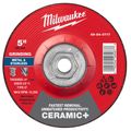 Product Image of 5" x 1/4" x 5/8"-11 Ceramic & Metal Grinding Wheel - Type 27