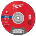 Product Image of 9" x 1/4" x 5/8"-11 Ceramic & Metal Grinding Wheel - Type 27