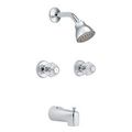 Product Image of Chateau Chrome Standard Tub/shower Trim w/ 2 Knobs, 2919EP