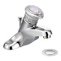 Product Image of Chateau Chrome 1 Handle Bathroom Faucet, Knob Handle, w/ Drain Assembly