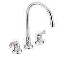 Product Image of M-dura Chrome 2 Handle Kitchen Faucet, Widespread, Short Handles, 8227