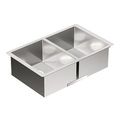 Product Image of 29" X 18" Stainless Steel 18 Gauge Double Equal Bowl Sink, G18288