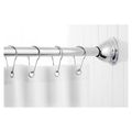 Product Image of 57-60" Curved Shower Rod w/ Magnetix Chrome Tension Or Permanent Mount, MDN2170CH