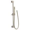 Product Image of Brushed Nickel Eco-performance Square 1" Diameter Handheld Shower w/ 30" Slide Bar, S3880EPBN