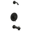 Product Image of Align Matte Black Posi-temp Tub And Shower Trim, Shower Head Sold Separately, T2193NHBL