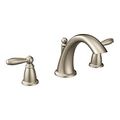 Product Image of Brantford Brushed Nickel 2 Handle Roman Tub Faucet, 6.5" Spout Reach