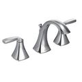 Product Image of Voss Chrome 2 Handle Bathroom Faucet, Widespread, T6905