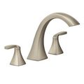 Product Image of Voss Brushed Nickel 2 Handle Roman Tub Faucet, T693BN