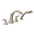 Product Image of Voss Brushed Nickel 2 Handle Roman Tub Faucet Includes Hand Shower, T694BN