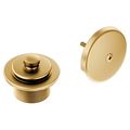 Product Image of Brushed Gold Push-n-lock Tub Drain Kit With 1-1/2" Threads, T90331BG