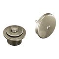 Product Image of Brushed Nickel Push-n-lock Tub Drain Kit With 1-1/2" Threads, T90331BN