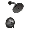 Product Image of Doux Matte Black Eco Performance Posi-temp Rainshower Trim, 1.75 Gpm, TS2202EPBL