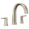 Product Image of Doux Brushed Nickel 2 Handle Roman Tub Faucet, 8.4" Spout Reach, TS983BN