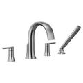 Product Image of Doux Chrome 2 Handle Roman Tub Faucet, 8.4" Spout Reach, 1.75 Gpm, TS984