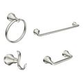 Product Image of Wellton Spot Resist Brushed Nickel Pivoting Paper Holder, Towel Bar, Double Robe Hook, Towel Ring