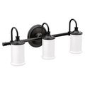 Product Image of Belfield Matte Black 3 Globe Bath Light, YB6463BL