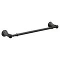 Product Image of Weymouth Matte Black 18" Towel Bar, YB8418BL