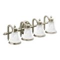 Product Image of Waterhill Brushed Nickel 4 Globe Bath Light, YB9864BN
