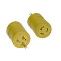 Product Image of Woodhead 15 A 125V Single Outlet Adapter (NEMA 5-15P to NEMA L5-15R), 1712