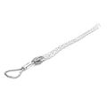 Product Image of Woodhead 1.50-1.99" Flexible Eye, Single Weave, Closed Mesh, Galvanized Steel Pulling Grip, 35915