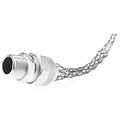 Product Image of Woodhead 1-1/2" NPT, 5-3/4" OAL, Iron & Zinc-Plated Steel Liquidtight Straight Strain Relief Cord Grip, 36374