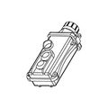 Product Image of Woodhead Pendant Control Station, NO/NC, 1-Speed, 2 Pushbutton, Mushroom Head Operator, 4X NEMA, 5052-1