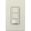 Product Image of Maestro Partial-On Dual Circuit Motion Sensor Switch, 6A Light, 120-277V, 1 Pole, Ground or Neutral Req'd, Light Almond