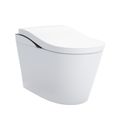 Product Image of NEOREST LS Dual Flush 1.0 or 0.8 GF Integrated Bidet Toilet, Cotton White with Black Trim - MS8732CUMFG#01B