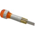 Product Image of 110V Amber Round Lens Indicating Light w/ Blade Terminals, 104131