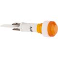 Product Image of 12V Amber Round Lens Indicating Light w/ Blade Terminals, 114877