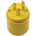 Product Image of 15A 125V NEMA 5-15P Commercial-Grade Valise Straight Plug, Yellow, 5965BY