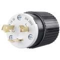 Product Image of 30A 250V NEMA L6-30P Industrial Locking Plug, Black/White, 70630NP