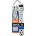 Product Image of Tripp-Lite Protect It 6-Outlet Surge Protector, 120V, 2 ft Cord, 180 Joules, TLP602
