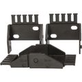 Product Image of 2.4" W x 0.94" H Steel Zipper Cable Carrier Mounting Brackets (Set of 2), 104-12PZB