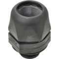 Product Image of 1/2" Straight Black Nylon Liquidtight Connector w/ Plastic Thread, 83511852