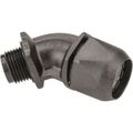 Product Image of 3/8" 45° Black Nylon Liquidtight Connector w/ Plastic Thread, 83513850