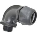 Product Image of 1/2" 90° Black Nylon Liquidtight Connector w/ Plastic Thread, 83515852