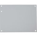 Product Image of 6-1/4" x 8-1/4" Powder-Coated Electrical Enclosure Nonperforated Panel, A10N8P