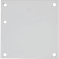 Product Image of 4-1/4" x 4-1/4" Powder-Coated Electrical Enclosure Nonperforated Panel, A6N6P
