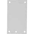 Product Image of 2-7/8" x 4-7/8" Powder-Coated Electrical Enclosure Junction Box Panel, A6P4