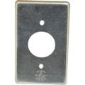 Product Image of 1-Gang Steel Small-Round Receptacle Device Box Cover, FS-1-SRCS